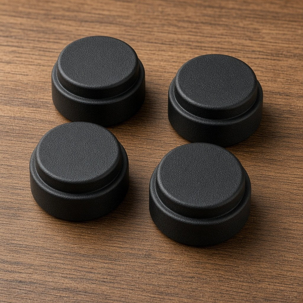 Rubber isolator feet